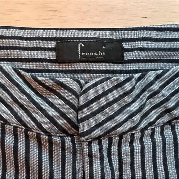 Frenchi Y2K Striped Bermuda Shorts | Size 1 | Retro Pinstripe - Picture 4 of 10